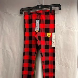 Girls Cat & Jack leggings. 2 pack. Red and black and green W/sparkles.New w/tags